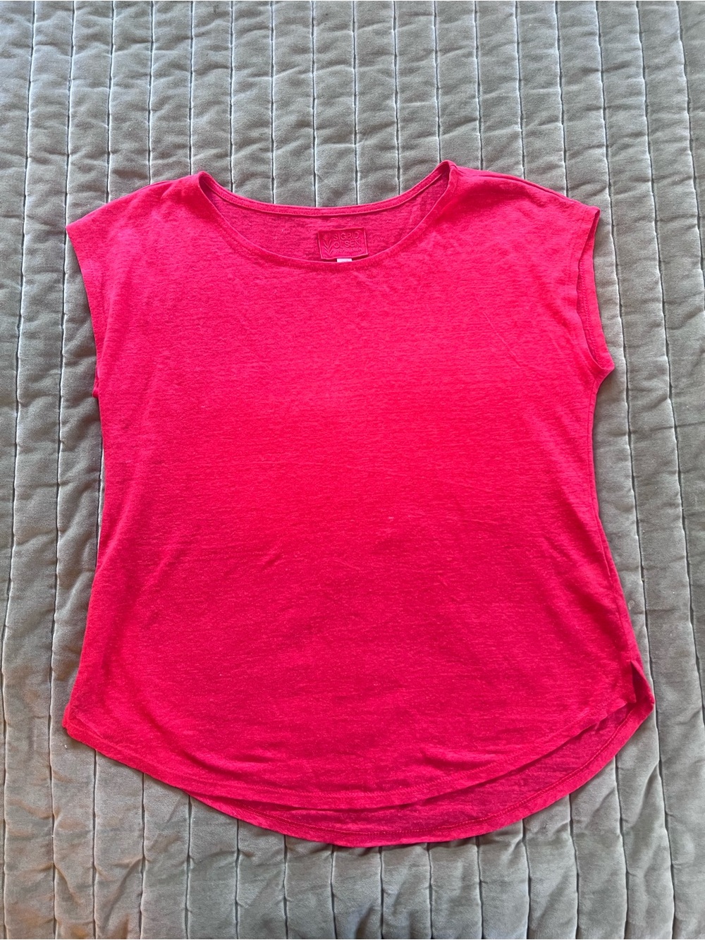 Sigrid Olsen Short Sleeve Tee in Bright Pink